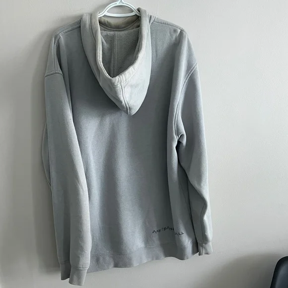 Gray Hoodie with Embroidered Detail - Picture 3 of 6